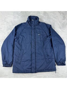 Nike Vintage Y2K Navy Blue Puffer Jacket Men’s Size Medium